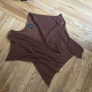 Steve Madden Brown Knit Coverup